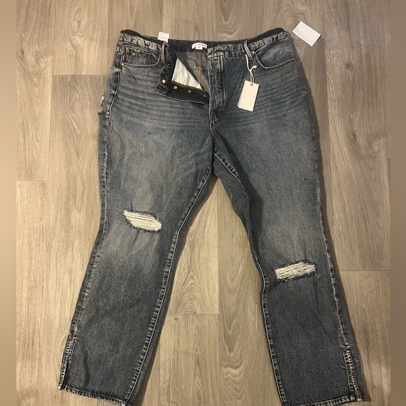 NWTs Good American Good Boy Jeans! Size 18! - Picture 1 of 8
